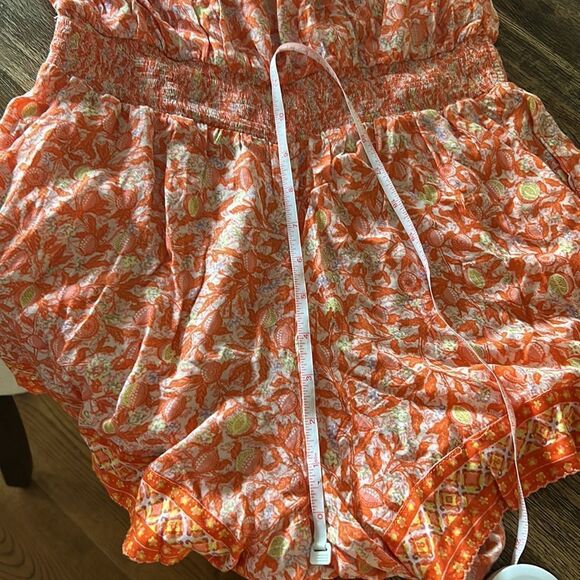 Poupette St Barth small off shoulder Camilla romper orange floral - Picture 14 of 14